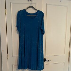 Torrid Blue Short Sleeve Dress